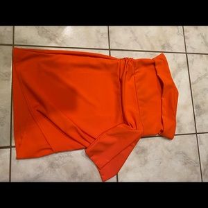 Pretty little thing orange dress